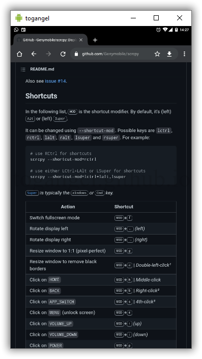 Instalar y configurar Scrpy para visualizar y controlar dispositivos Android.